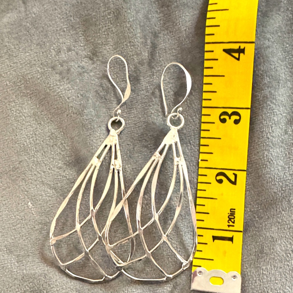 Silver earrings